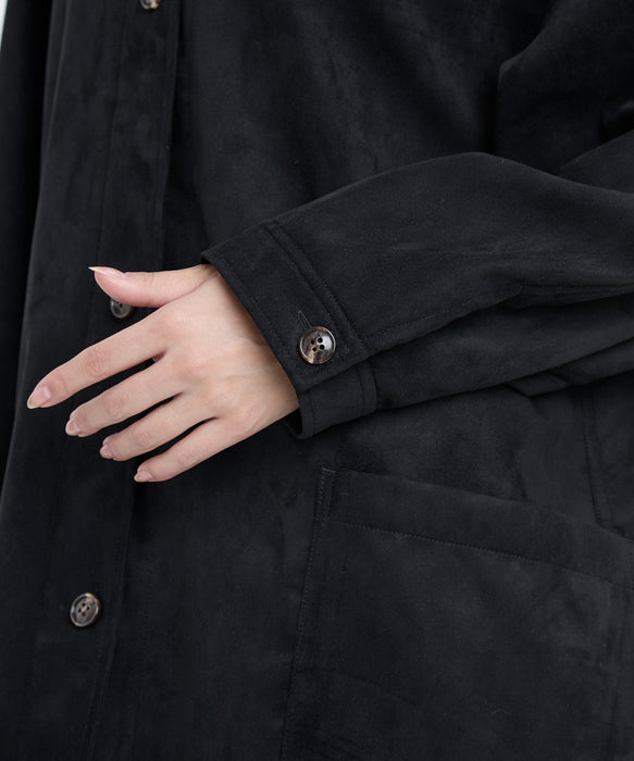 RVCA レディース DEVON SUEDE JACKET ジャケット 【2025年秋冬モデル】 BLK / M