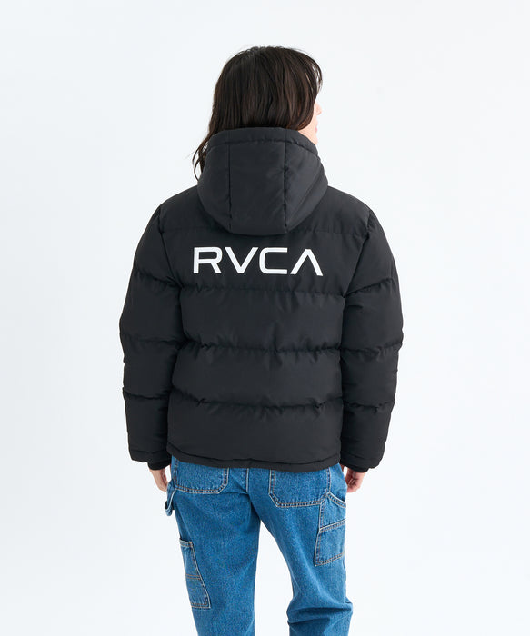 RVCA レディース BALANCE PUFFER HD JA ジャケット 【2025年秋冬モデル】 BLK / L