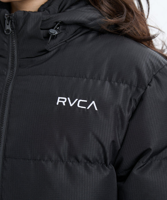 RVCA レディース BALANCE PUFFER HD JA ジャケット 【2025年秋冬モデル】 BLK / L