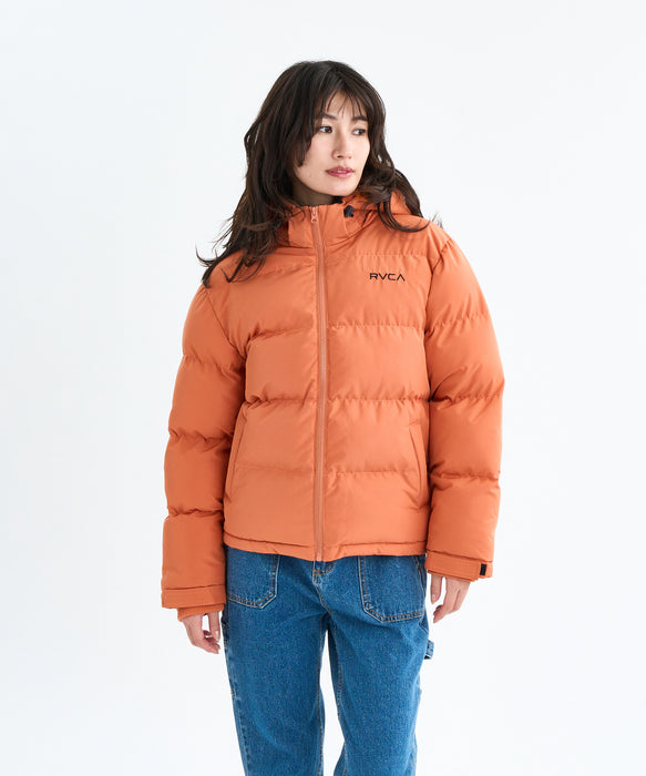 RVCA レディース BALANCE PUFFER HD JA ジャケット 【2025年秋冬モデル】 PUM / L