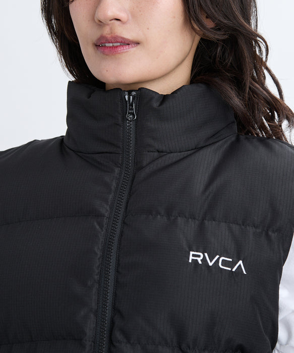 On パファーベスト　レディースXSサイズ RVCA レディース RVCA PUFFER VEST ベスト 【2025年秋冬モデル】
