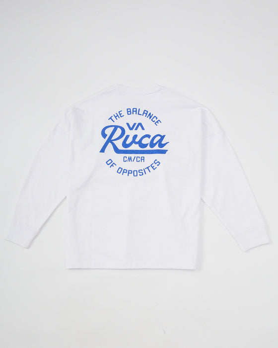 RVCA キッズ SCLIPT SEALD LS ロンＴ 【2025年春夏モデル】