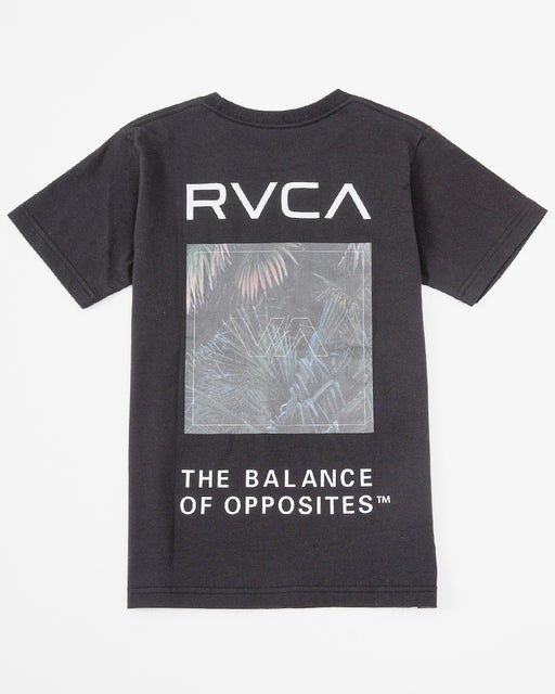 RVCA キッズ PALM BOX SS Tシャツ 【2025年春夏モデル】 BLK / 160
