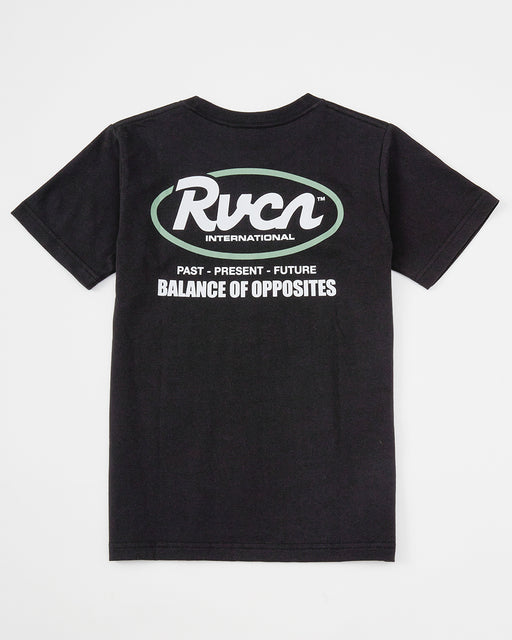 RVCA キッズ RANCH SCRIPT SS Tシャツ 【2025年春夏モデル】 BLK / 160