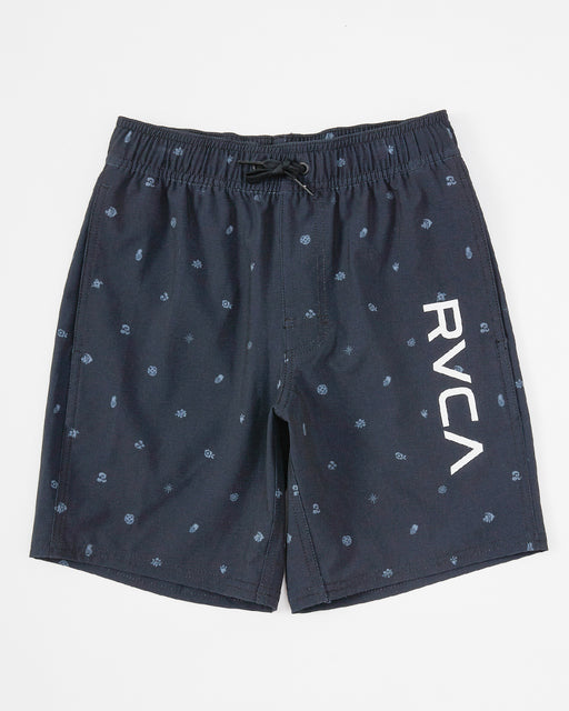 RVCA キッズ ELASTIC BS ボードショーツ 【2025年春夏モデル】 BKW / 160