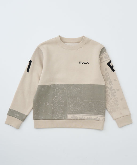 RVCA キッズ FADE BACK SIDE ARCH RVCA トレーナー 【2025年秋冬