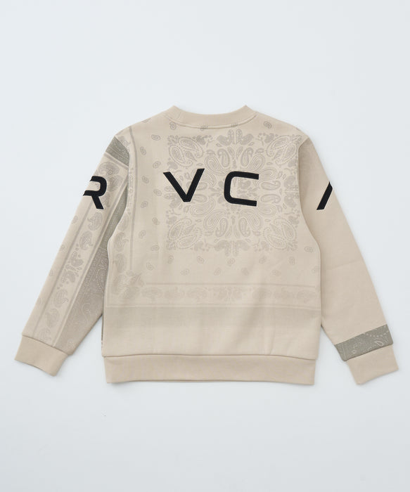 RVCA キッズ FADE BACK SIDE ARCH RVCA トレーナー 【2025年秋冬