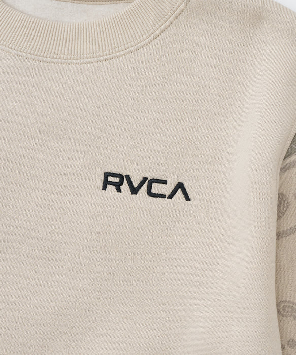 RVCA キッズ FADE BACK SIDE ARCH RVCA トレーナー 【2025年秋冬