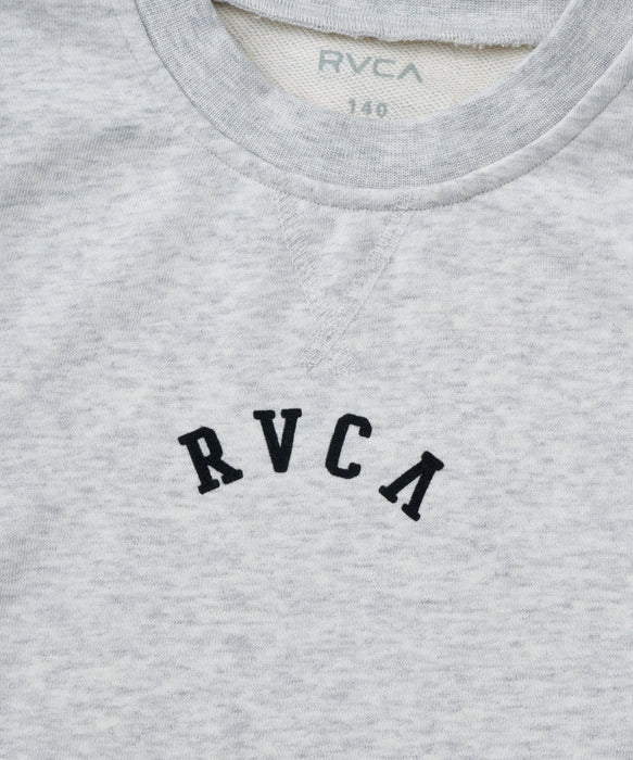 【SALE】RVCA キッズ ARCH COLLEGE CROPPED CREW トレーナー 【2025年秋冬モデル】