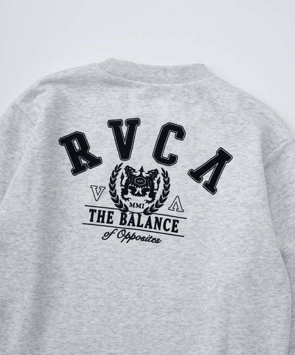 【SALE】RVCA キッズ ARCH COLLEGE CROPPED CREW トレーナー 【2025年秋冬モデル】