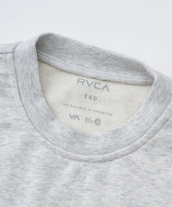 【SALE】RVCA キッズ ARCH COLLEGE CROPPED CREW トレーナー 【2025年秋冬モデル】