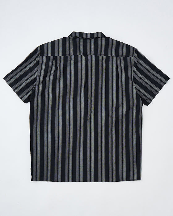 【OUTLET】RVCA メンズ OMBRE BORDER SHIRTS 半袖シャツ 【2025年夏モデル】