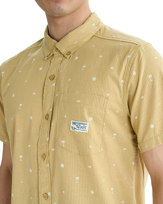 RVCA メンズ 【EXOTICA】 EXOTICA SEERSUCKER SS 半袖シャツ 【2025年夏モデル】 OCR / XL