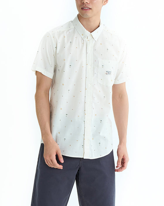 RVCA メンズ 【EXOTICA】 EXOTICA SEERSUCKER SS 半袖シャツ 【2025年夏モデル】 WHT / XL