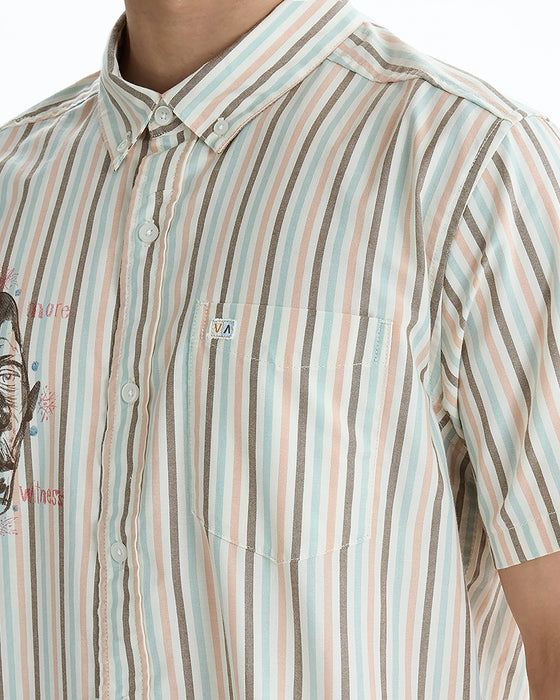 RVCA メンズ 【JESSE BARBA】 JACOBS ARCHIVE STRIPE SS 半袖シャツ 【2025年夏モデル】 MUL / XL