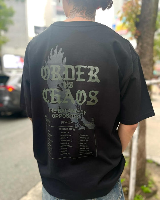 OUTLET FAMILY SALE】RVCA メンズ TOUR DATES SS Tシャツ 【2025年夏
