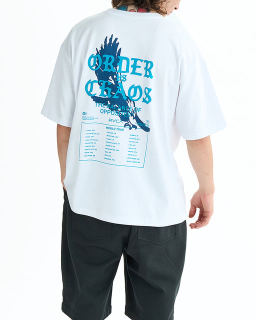 RVCA メンズ TOUR DATES SS Tシャツ 【2025年夏モデル】 WHT / XL