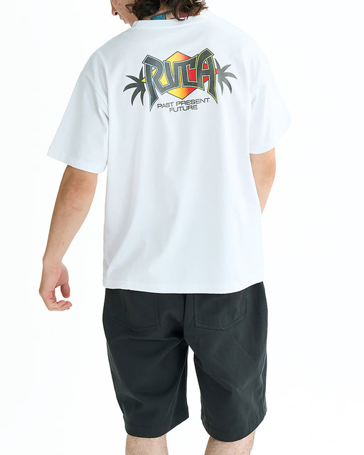 RVCA メンズ GRIP TAPE SS Tシャツ 【2025年夏モデル】 WHT / XL