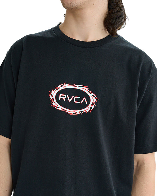 RVCA メンズ TRIBAL SPIN SS Tシャツ 【2025年夏モデル】 BLK / XL