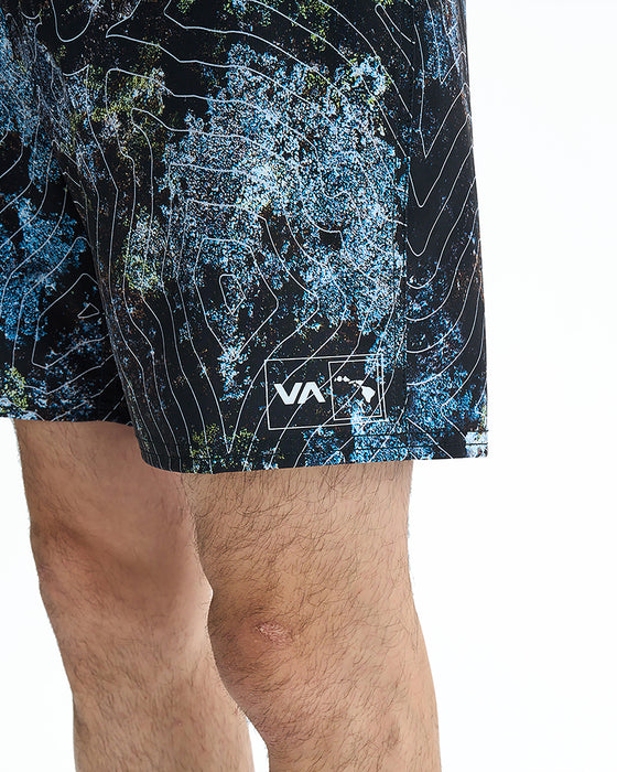 RVCA メンズ 【HAWAII】 HAWAII TOPO TRUNK 17 ボードショーツ 【2025年夏モデル】 BL2 / 34