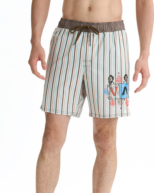 RVCA メンズ 【RICH JACOBS】 JACOBS ARCHIVE STRP ELASTIC 17 ボードショーツ 【2025年夏モデル】 MUL / XL