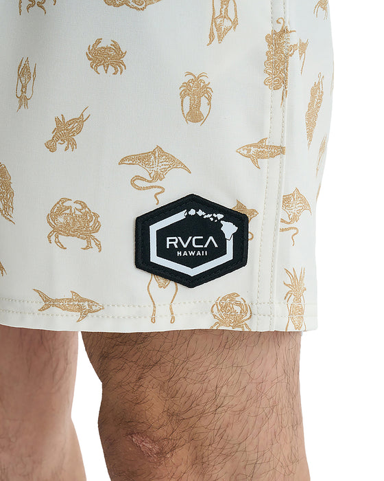 RVCA メンズ 【HAWAII】 SEA LIFE ELASTIC ボードショーツ 【2025年夏モデル】 NAT / XL