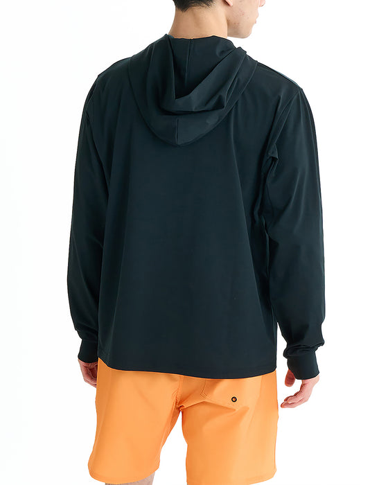 RVCA メンズ VA MARK REFLECTIVE SFHD 長袖サーフTシャツ 【2025年夏モデル】 BLK / XL