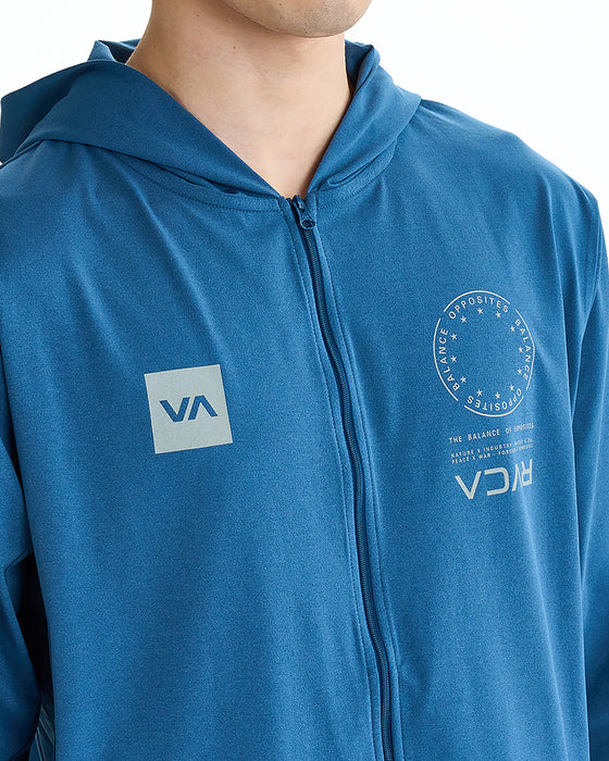 RVCA メンズ VA MARK REFLECTIVE SFHD 長袖サーフTシャツ 【2025年夏モデル】 DKD / XL