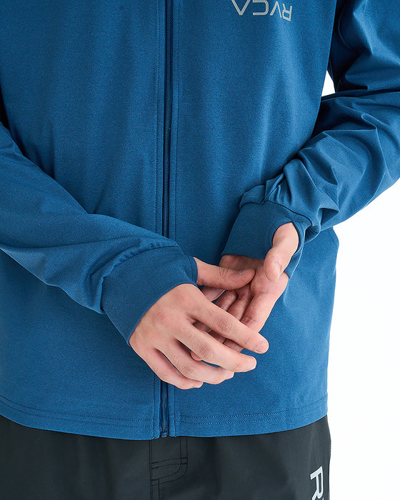 RVCA メンズ VA MARK REFLECTIVE SFHD 長袖サーフTシャツ 【2025年夏モデル】 DKD / XL