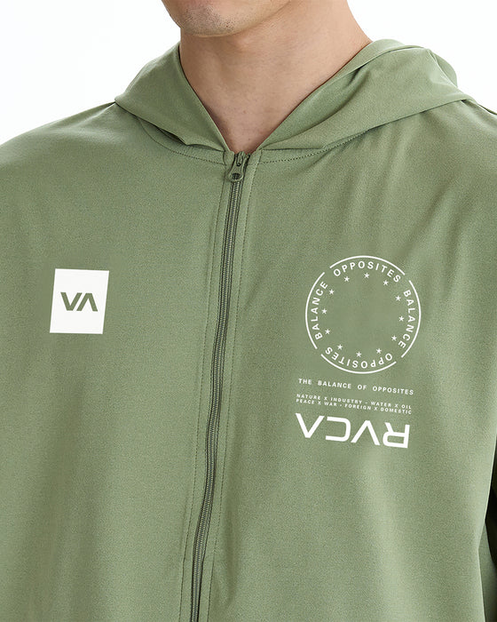 RVCA メンズ VA MARK REFLECTIVE SFHD 長袖サーフTシャツ 【2025年夏モデル】 RGR / XL