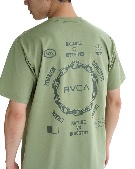 RVCA メンズ CHAIN RELEASE SFST サーフTシャツ 【2025年夏モデル】 RGR / XL