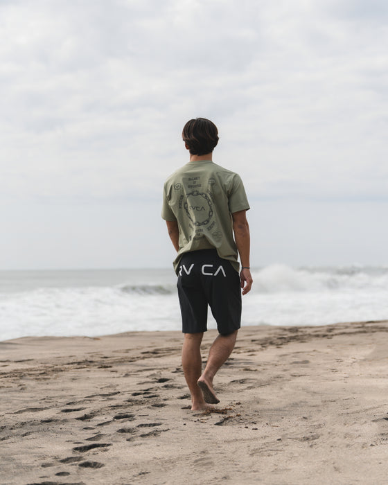 【OUTLET】RVCA メンズ CHAIN RELEASE SFST サーフTシャツ 【2025年夏モデル】