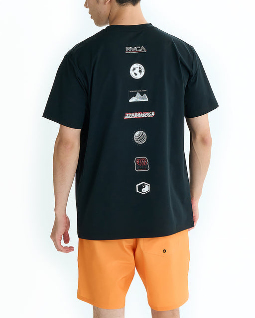 RVCA メンズ RVCA XT STACKS SFTT サーフTシャツ 【2025年夏モデル】 BLK / XL