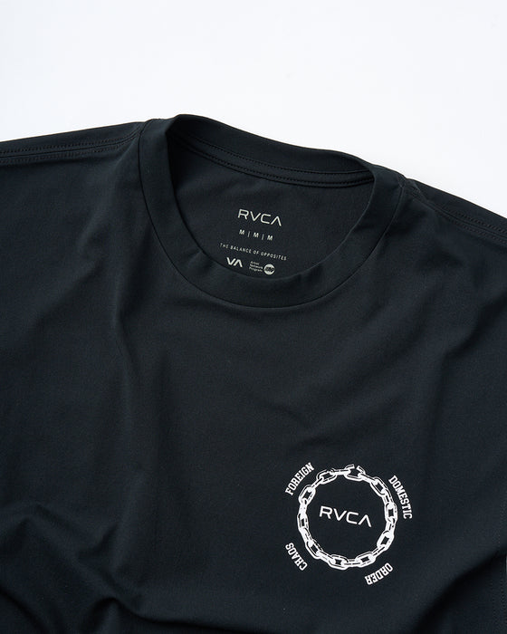 RVCA メンズ CHAIN RELEASE SFTT サーフタンクトップ 【2025年夏モデル】 BLK / XL