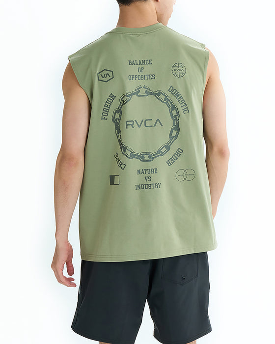 RVCA メンズ CHAIN RELEASE SFTT サーフタンクトップ 【2025年夏モデル】 RGR / XL