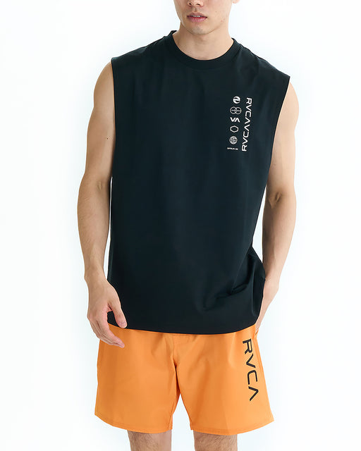 RVCA メンズ RVCA HALF TONE SFTT サーフタンクトップ 【2025年夏モデル】 BLK / XL