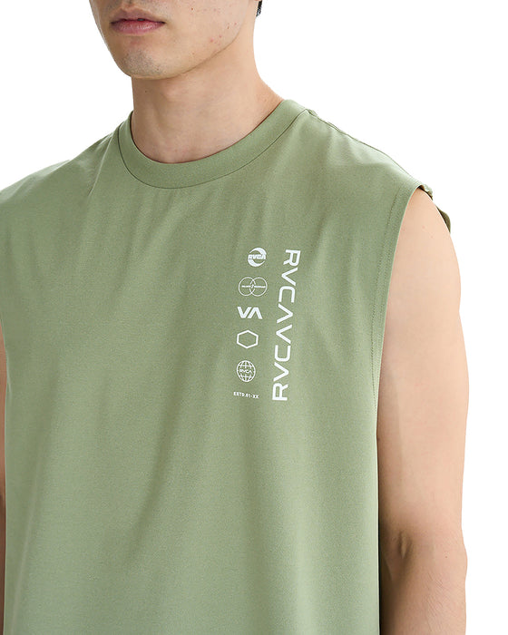 RVCA メンズ RVCA HALF TONE SFTT サーフタンクトップ 【2025年夏モデル】 RGR / XL