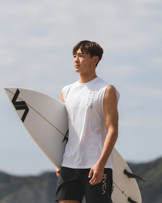 OUTLET】RVCA メンズ RVCA HALF TONE SFTT サーフタンクトップ 【2025