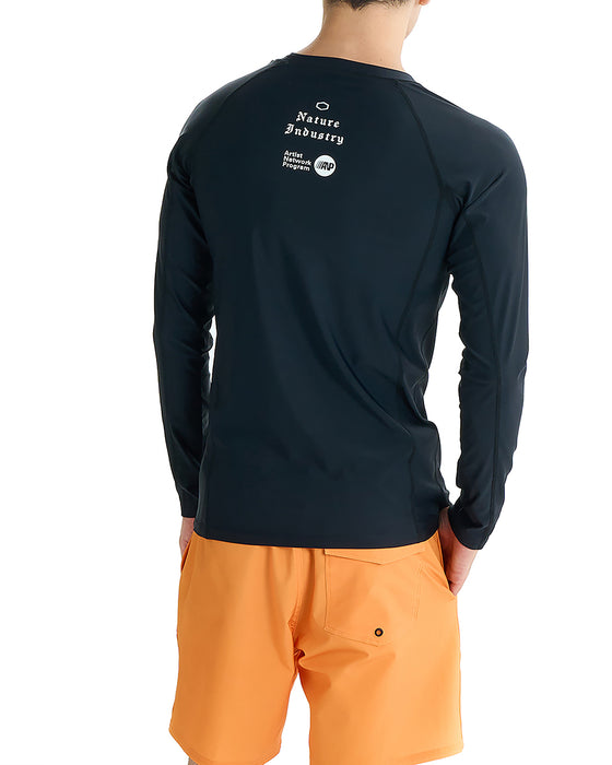 RVCA メンズ 【VA SPORT】 VA RVCA RASH LS 長袖ラッシュガード 【2025年夏モデル】 BLK / XL