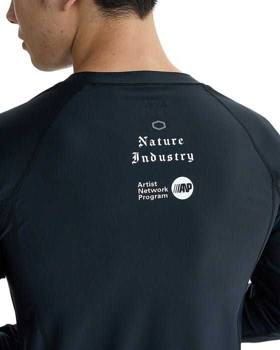 RVCA メンズ 【VA SPORT】 VA RVCA RASH LS 長袖ラッシュガード 【2025年夏モデル】 BLK / XL