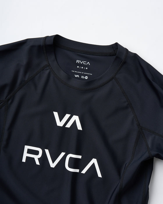 RVCA メンズ 【VA SPORT】 VA RVCA RASH LS 長袖ラッシュガード 【2025年夏モデル】 BLK / XL