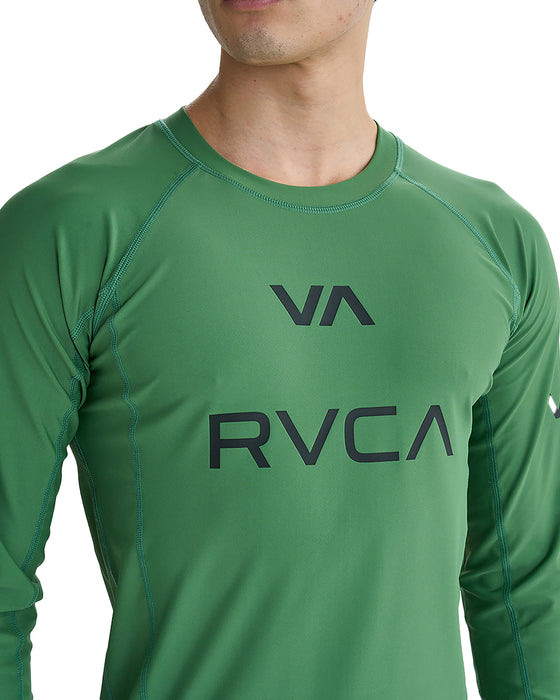 RVCA メンズ 【VA SPORT】 VA RVCA RASH LS 長袖ラッシュガード 【2025年夏モデル】 RGR / XL