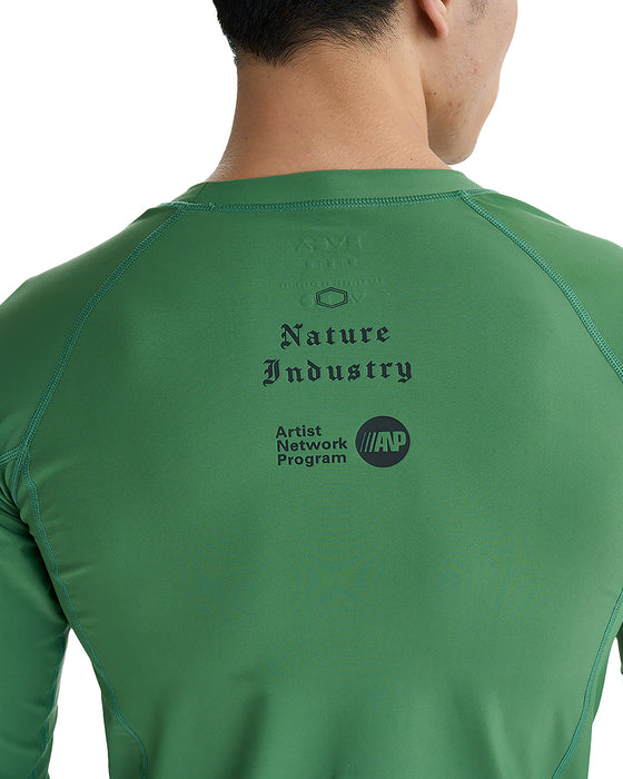 RVCA メンズ 【VA SPORT】 VA RVCA RASH LS 長袖ラッシュガード 【2025年夏モデル】 RGR / XL