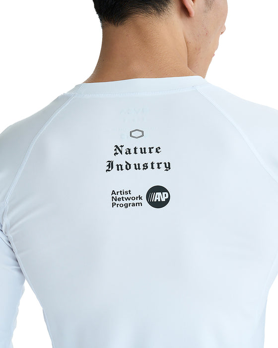 RVCA メンズ 【VA SPORT】 VA RVCA RASH LS 長袖ラッシュガード 【2025年夏モデル】 WHT / XL