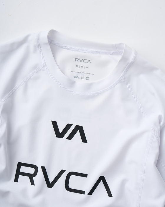 RVCA メンズ 【VA SPORT】 VA RVCA RASH LS 長袖ラッシュガード 【2025年夏モデル】 WHT / XL