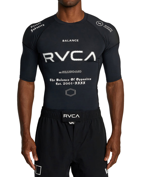 RVCA メンズ 【VA SPORT】 SPORT RASHGUARD SS ラッシュガード 【2025年夏モデル】 KVM6 / XL
