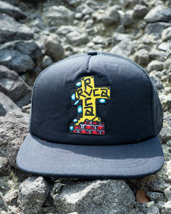 【OUTLET】RVCA メンズ 【JESSE BARBA】 BARBACROSS FOAMY TRUCKER キャップ 【2025年夏モデル】