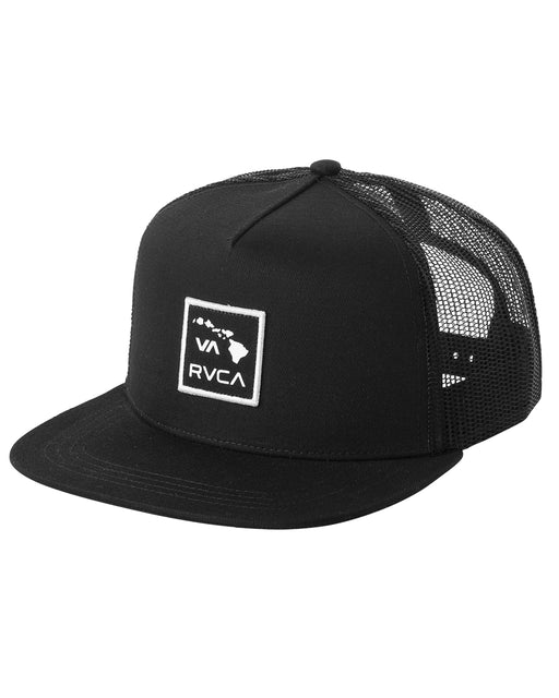 RVCA メンズ 【HAWAII】 ISLANDS PATCH TRUCKER キャップ 【2025年夏モデル】 BLK / F