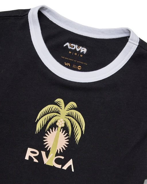 RVCA レディース PALM TREE BABY RINGER ST Tシャツ 【2025年夏モデル】 BLK / L