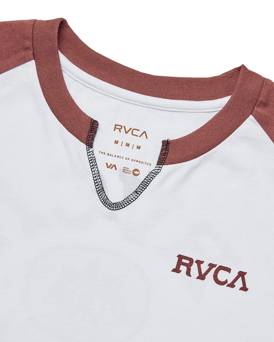 RVCA レディース TAOS CROPPED RAGLAN ST Tシャツ 【2025年夏モデル】 MOC / L